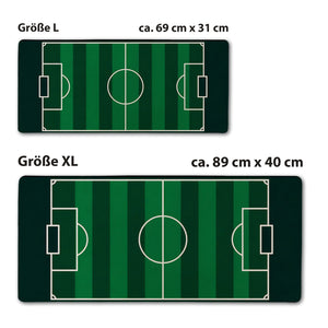 Fußballfeld Schreibtischunterlage 69x31cm XXL Mauspad - Perfekt für Fußballfans