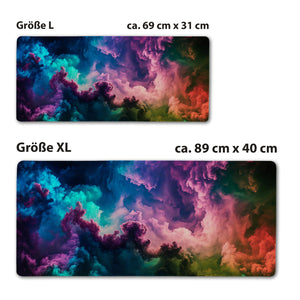 Mystische Galaxie Schreibtischunterlage 69x31cm XXL Mauspad - kosmische Szene für Ihr Büro