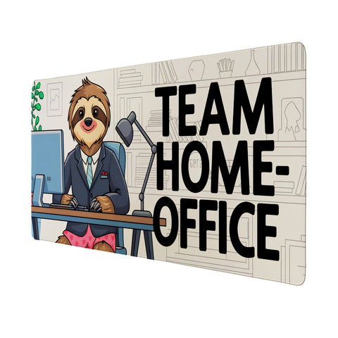 Faultier Team Homeoffice Schreibtischunterlage 69x31cm XXL Mauspad