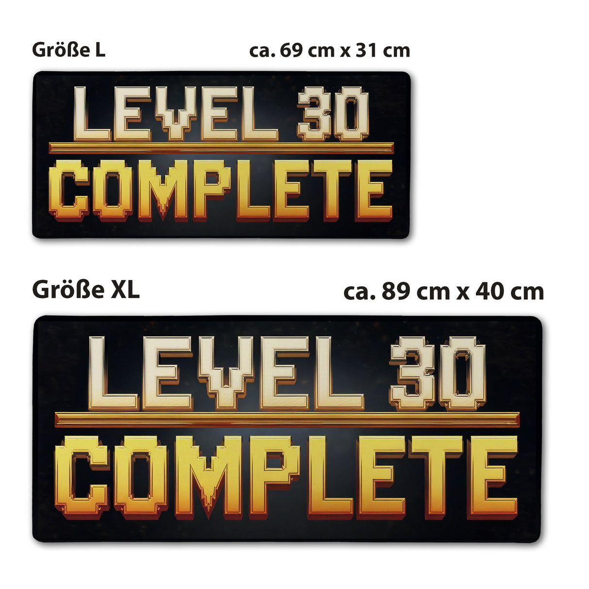 LEVEL 30 COMPLETE Schreibtischunterlage 69x31cm XXL Mauspad