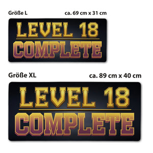 LEVEL 18 COMPLETE Schreibtischunterlage 69x31cm XXL Mauspad