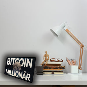 Bitcoin-Symbol Bitcoin Millionär Schreibtischunterlage 69x31cm XXL Mauspad