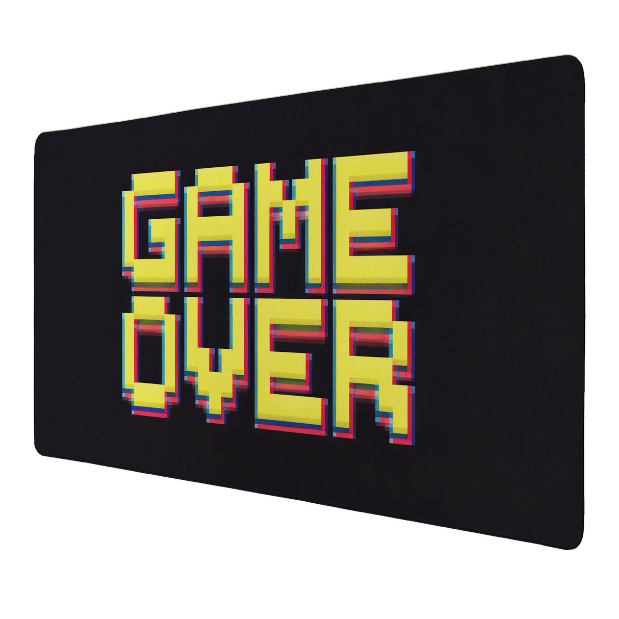 Pixel Game Over Schreibtischunterlage 69x31cm XXL Mauspad