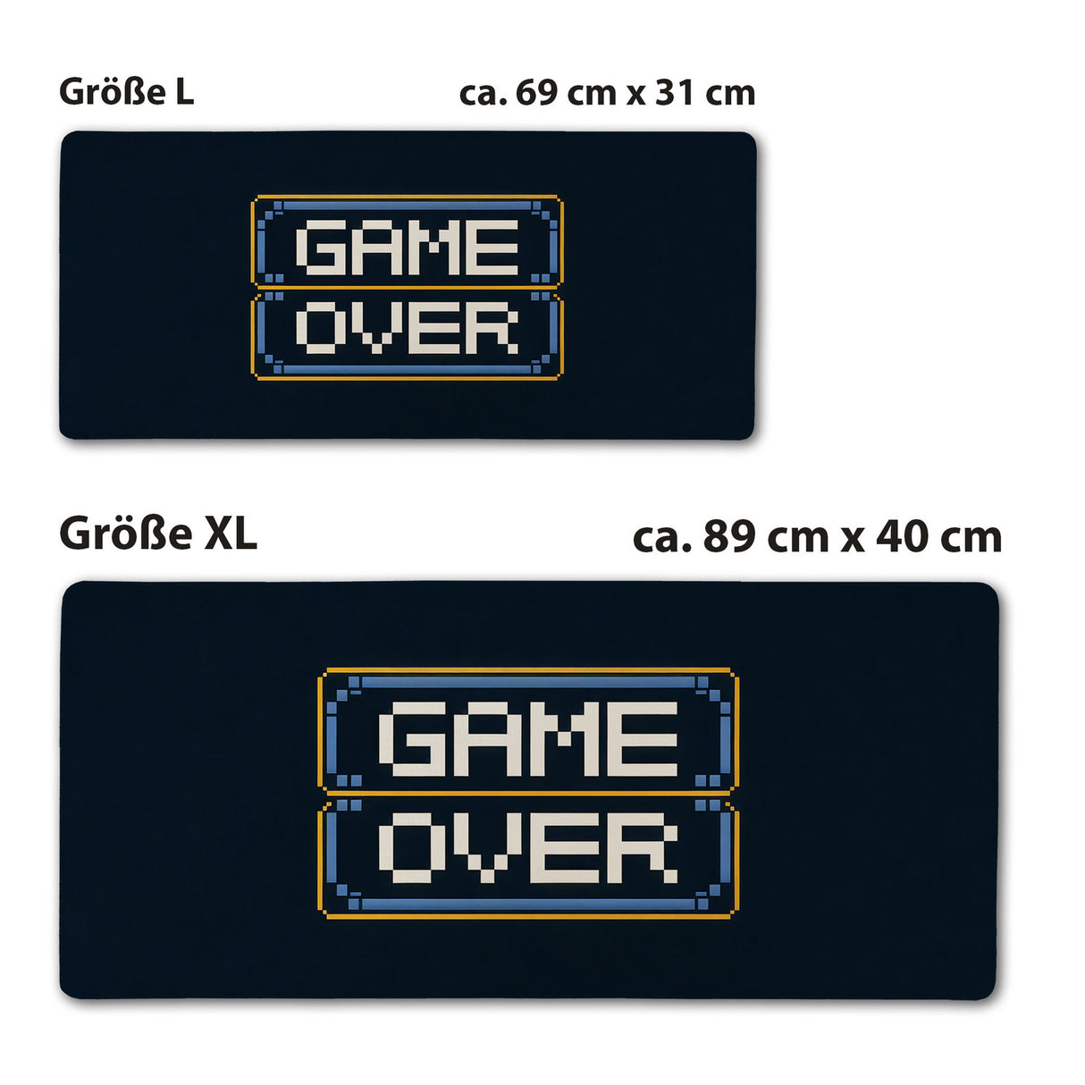 Game Over Schreibtischunterlage 69x31cm XXL Mauspad