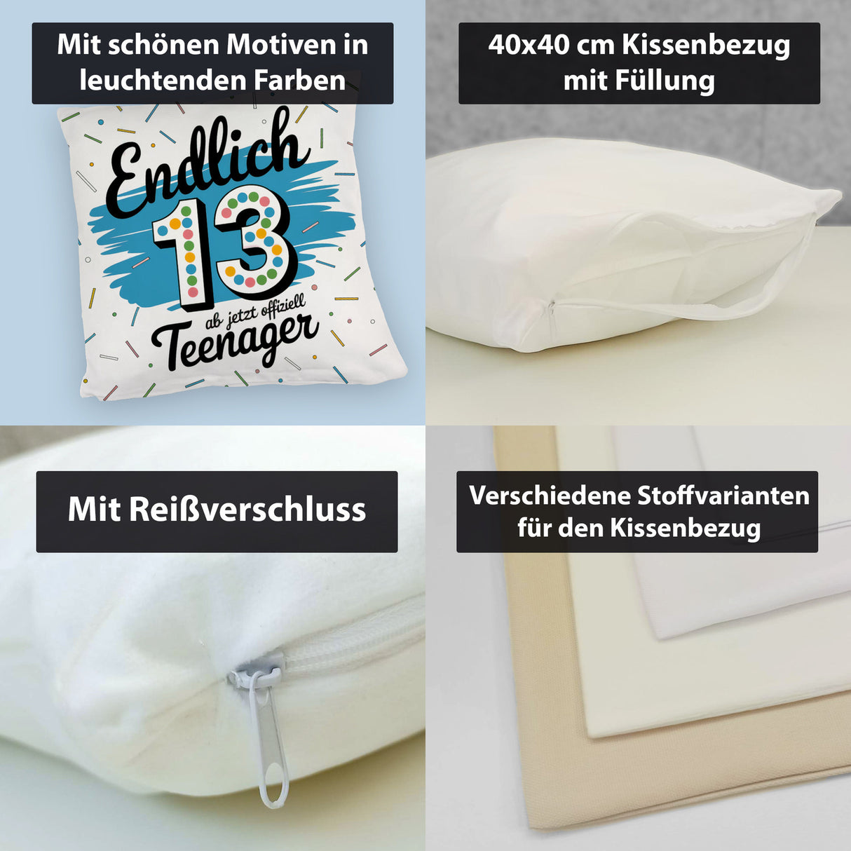 Endlich 13 Kissen für Teenager