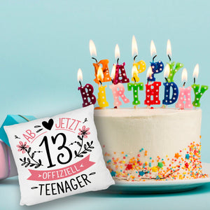 Ab jetzt offiziell Teenager Kissen zum 13. Geburtstag