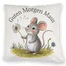 Maus mit Löwenzahn - Guten Morgen Kissen