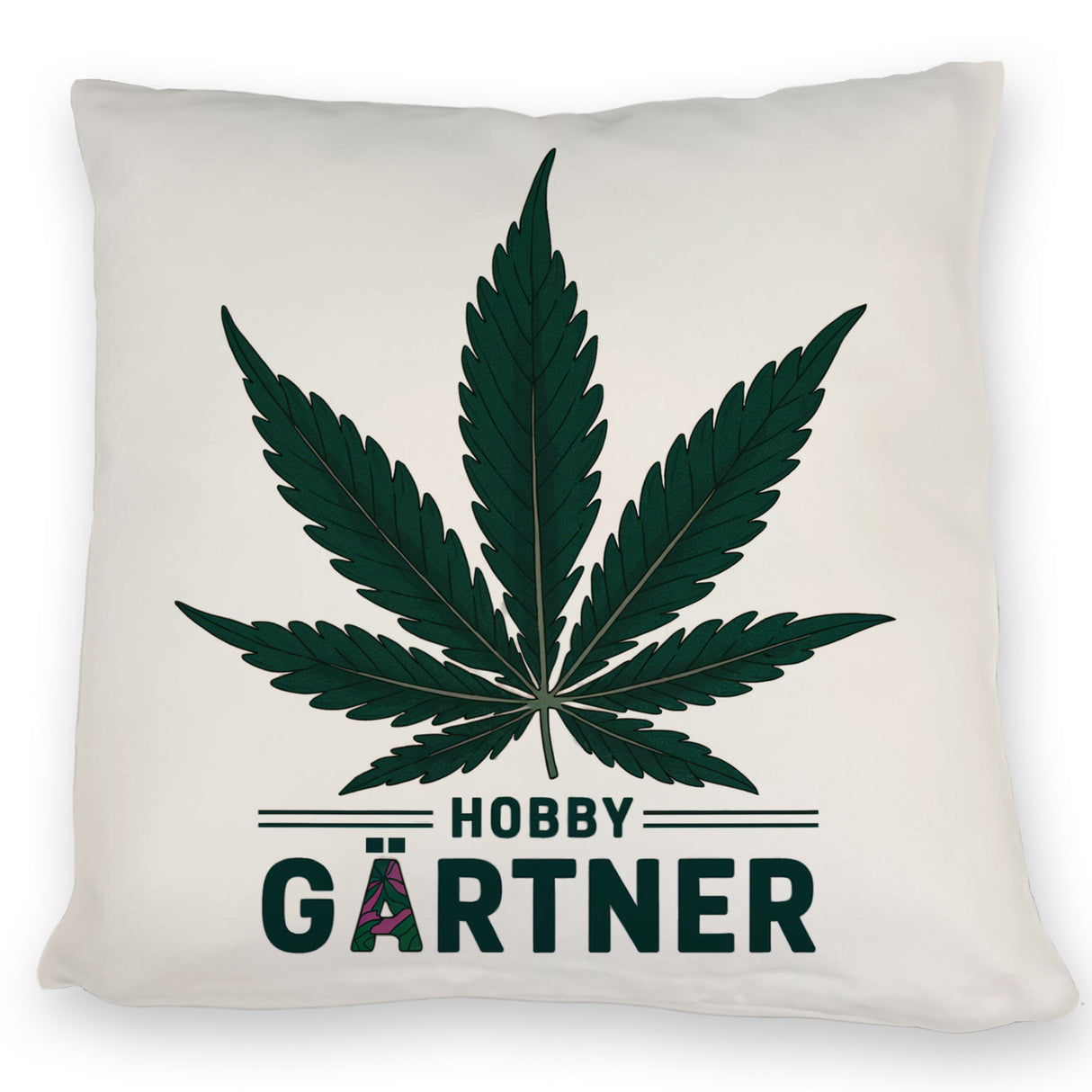 Cannabisblatt Hobby Gärtner Kissen