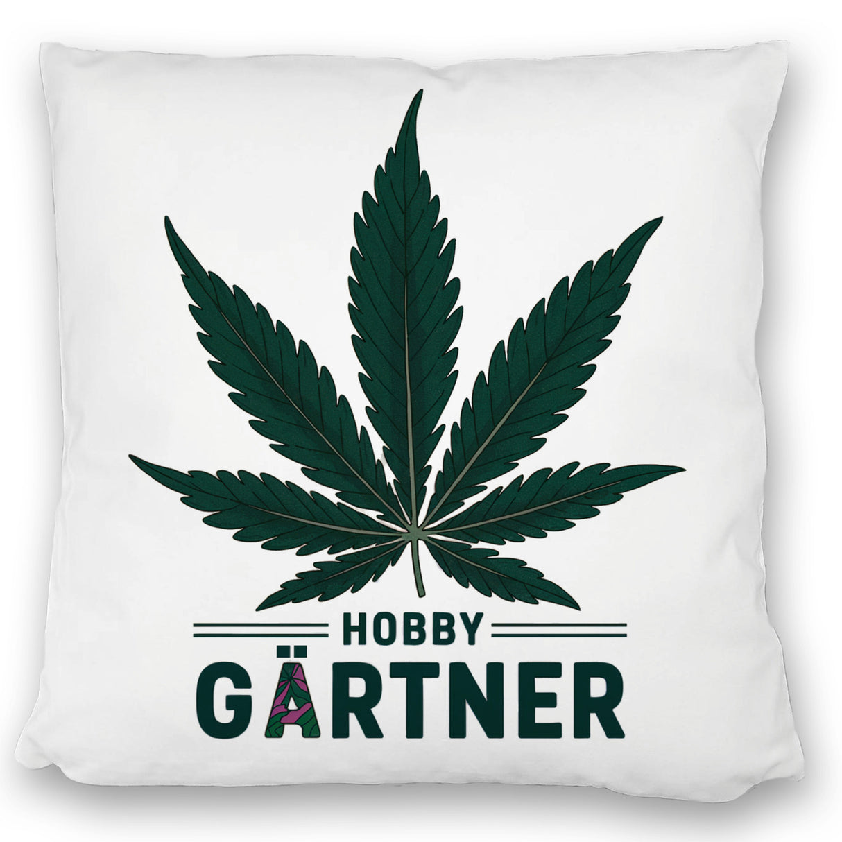 Cannabisblatt Hobby Gärtner Kissen