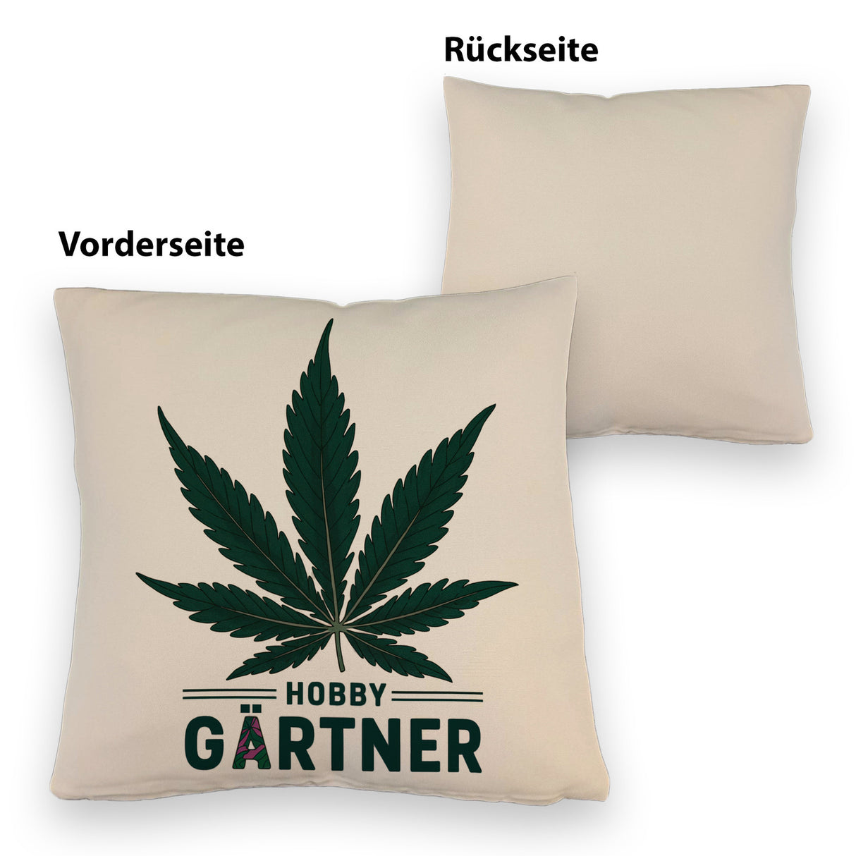 Cannabisblatt Hobby Gärtner Kissen