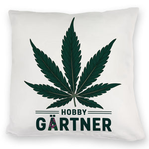 Cannabisblatt Hobby Gärtner Kissen