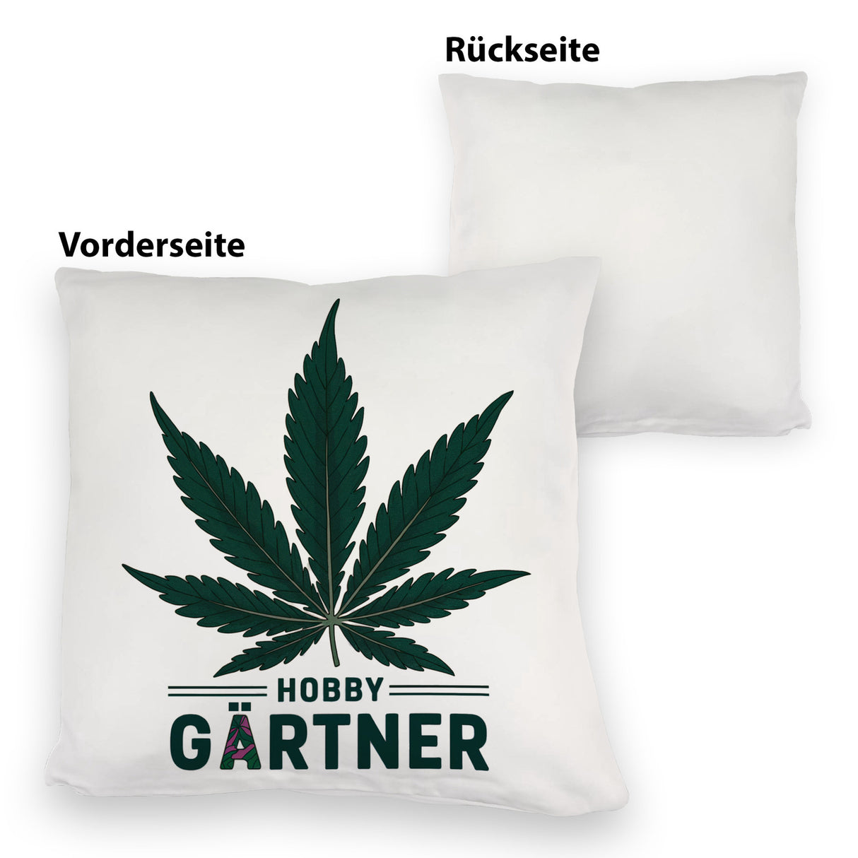 Cannabisblatt Hobby Gärtner Kissen