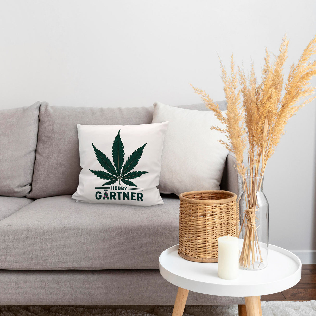 Cannabisblatt Hobby Gärtner Kissen