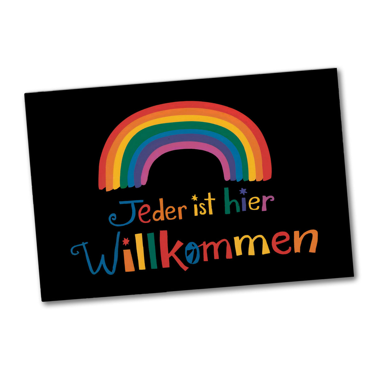 Jeder ist hier Willkommen Regenbogen Souvenir Souvenir Magnet