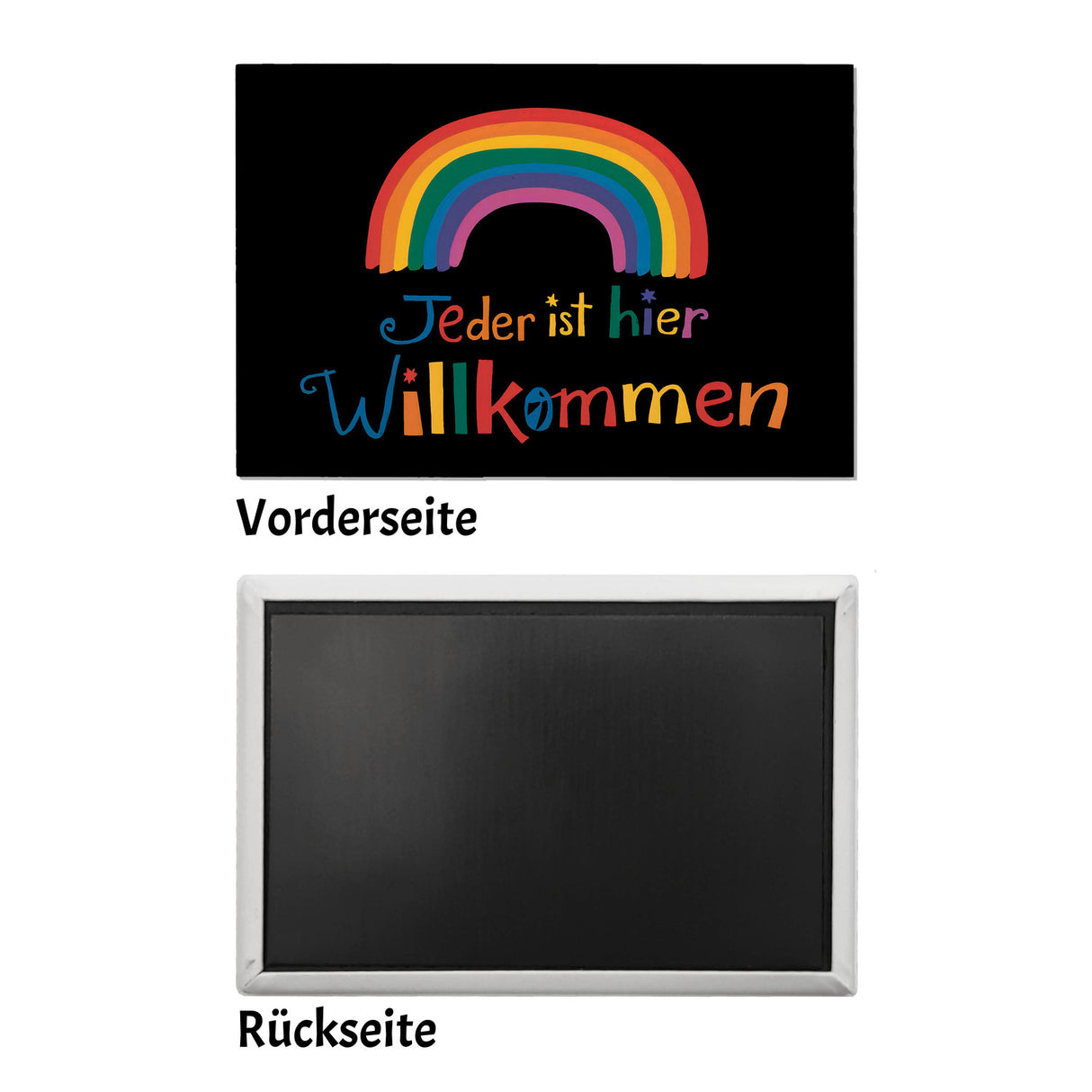 Jeder ist hier Willkommen Regenbogen Souvenir Souvenir Magnet