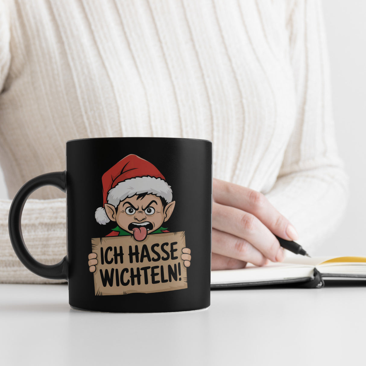 Weihnachtswichtel Ich hasse Wichteln Tasse