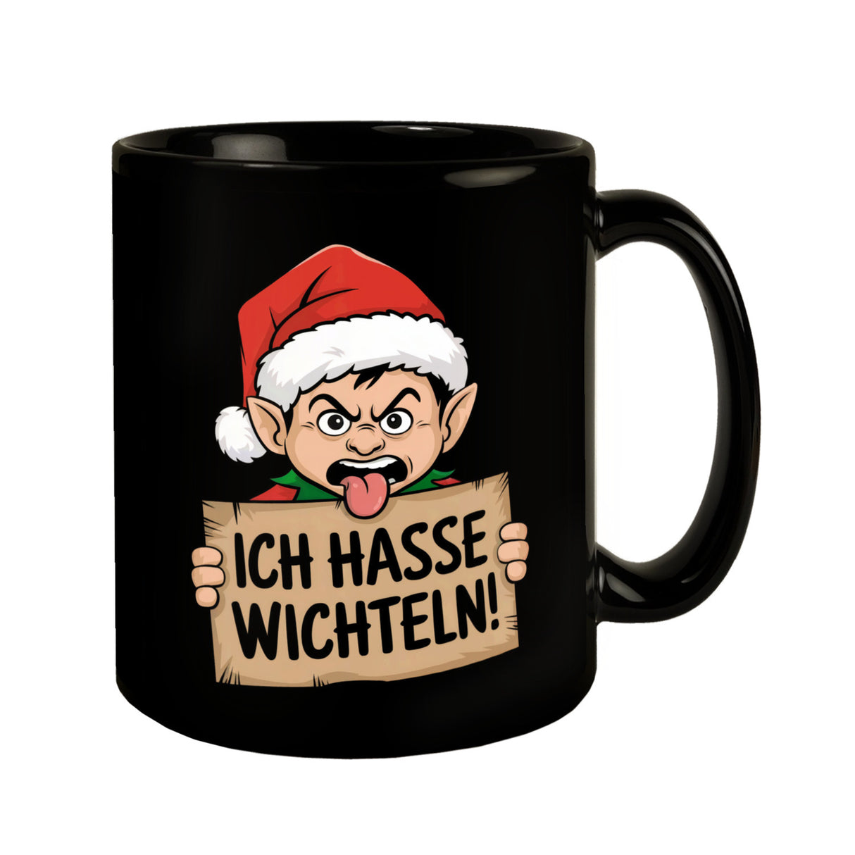 Weihnachtswichtel Ich hasse Wichteln Tasse