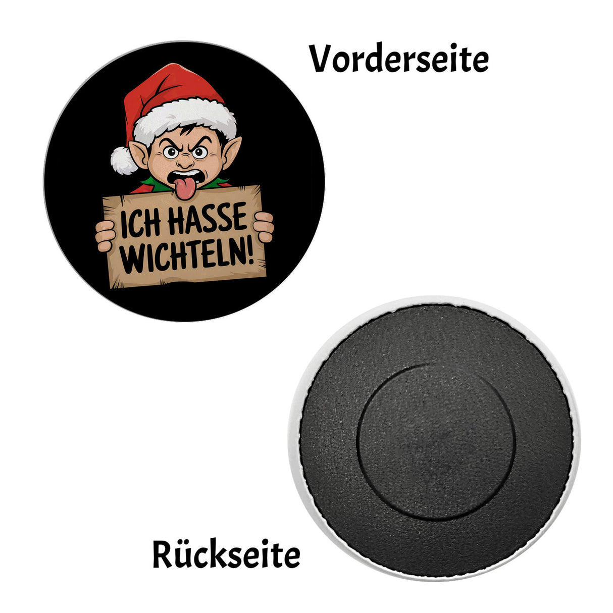 Wütender Weihnachtswichtel - Ich hasse Wichteln Magnet