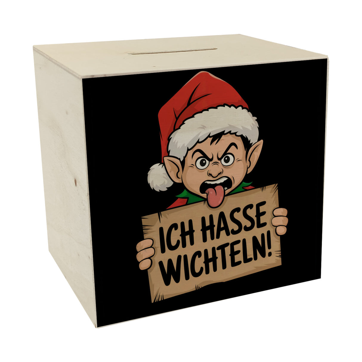 Weihnachtswichtel Ich hasse Wichteln Spardose