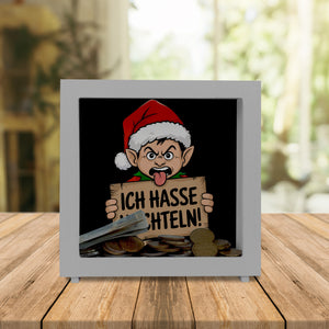 Weihnachtswichtel Ich hasse Wichteln Spardose