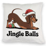 Dackel Weihnachten Jingle Balls Kissen