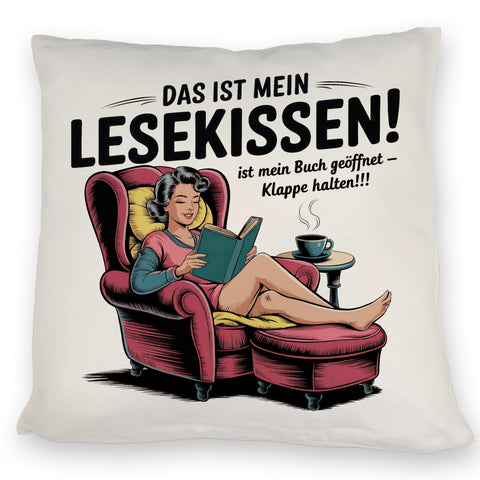 LeseKissen - Buch auf Klappe zu Kissen