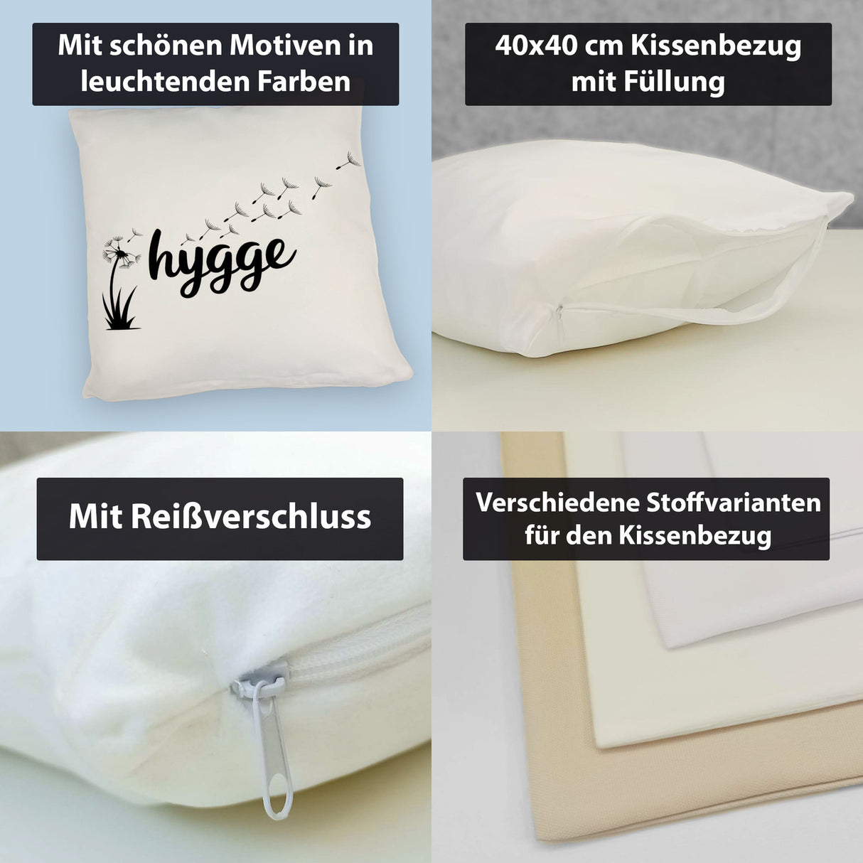 HYGGE Löwenzahn Kissen - Gemütlichkeit Pur