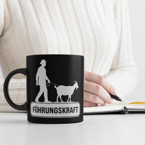 Führungskraft Tasse - Mann mit Ziege Motivationsbecher