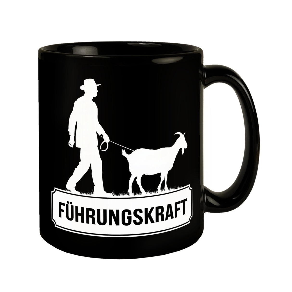 Führungskraft Tasse - Mann mit Ziege Motivationsbecher