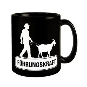 Führungskraft Tasse - Mann mit Ziege Motivationsbecher