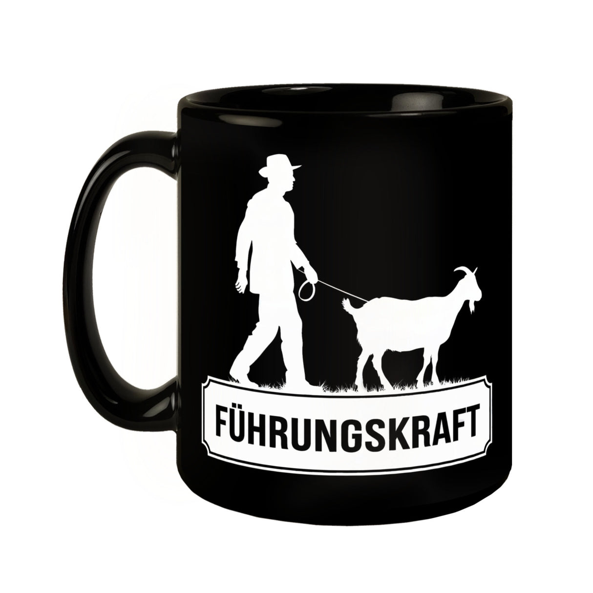 Führungskraft Tasse - Mann mit Ziege Motivationsbecher