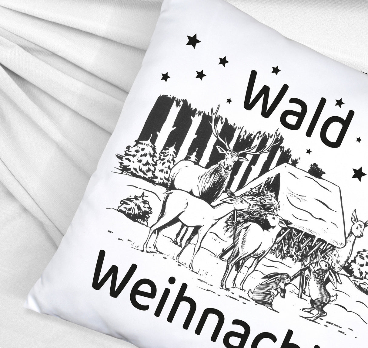 Waldweihnacht Kissen