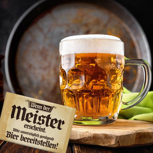 Wenn Meister erscheint Bier bereitstellen Souvenir Souvenir Magnet