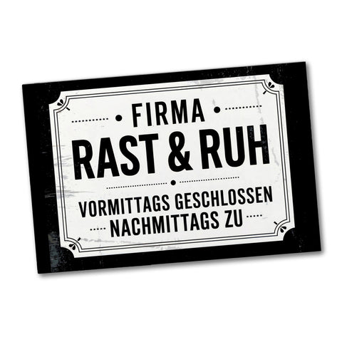 Firma Rast und Ruh Souvenir Souvenir Magnet