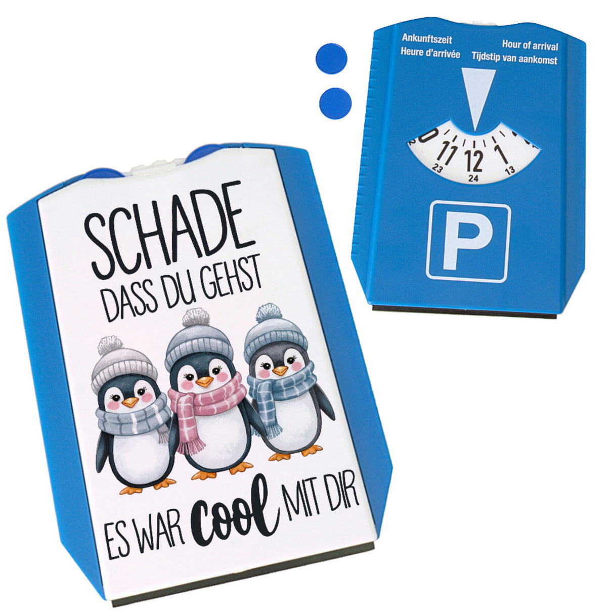 Drei niedliche Pinguine - War cool mit dir Parkscheibe