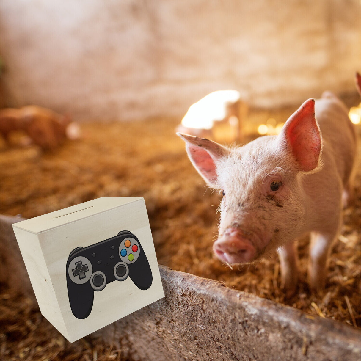 Videospiel-Controller Spardose - Gamer Sparschwein