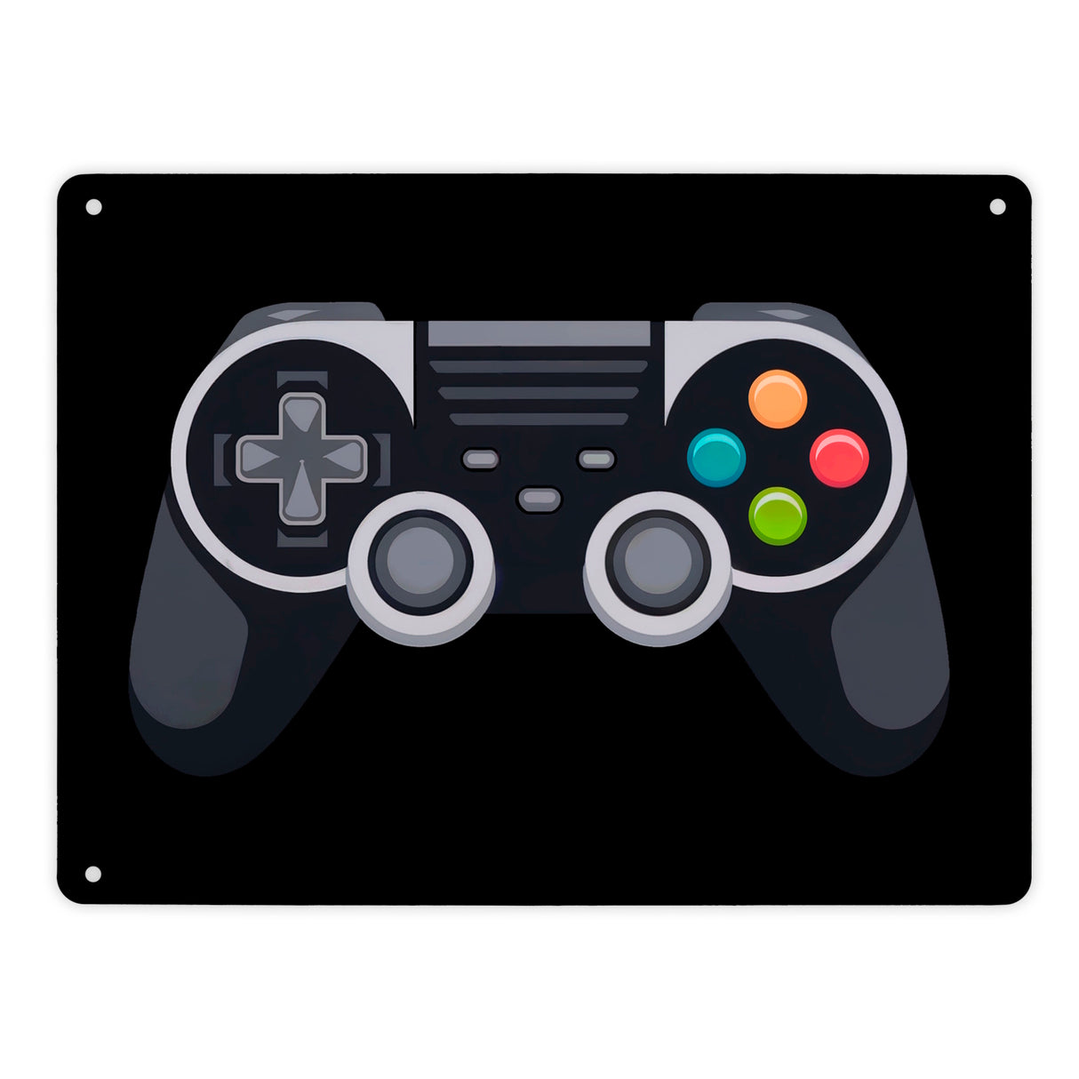 Videospiel-Controller Metallschild in 15x20 cm - Gamer Deko