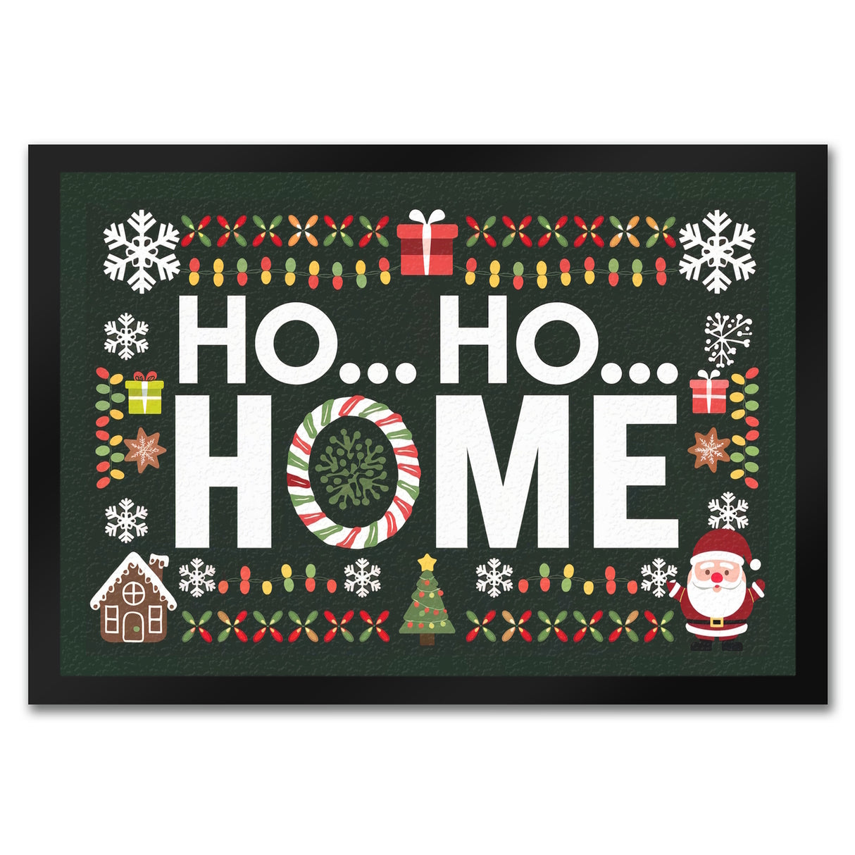 HO HO HOME Fußmatte in 35x50 cm - Weihnachtlich Willkommen