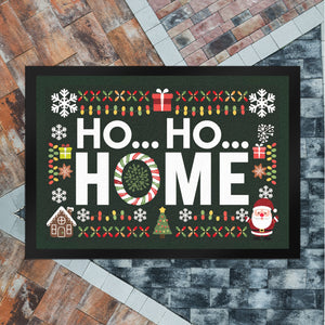 HO HO HOME Fußmatte in 35x50 cm - Weihnachtlich Willkommen