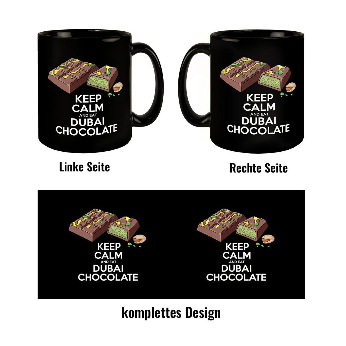 Dubai Schokolade - Keep Calm and eat Dubai chocolate Tasse