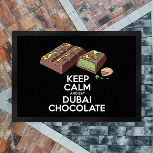 Dubai Schokolade Fußmatte in 35x50 cm - Keep Calm and eat Dubai Chocolate