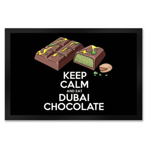 Dubai Schokolade Fußmatte in 35x50 cm - Keep Calm and eat Dubai Chocolate