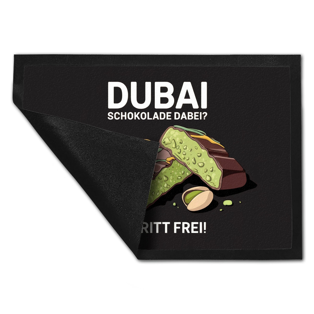 DUBAI SCHOKOLADE DABEI Fußmatte in 35x50 cm - Eintritt frei