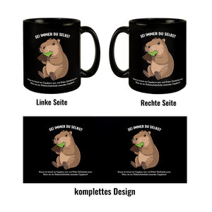 Capybara frisst Dubai-Schokolade Tasse - Sei immer du selbst