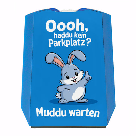 Muddu warten Cartoon-Hase Parkscheibe