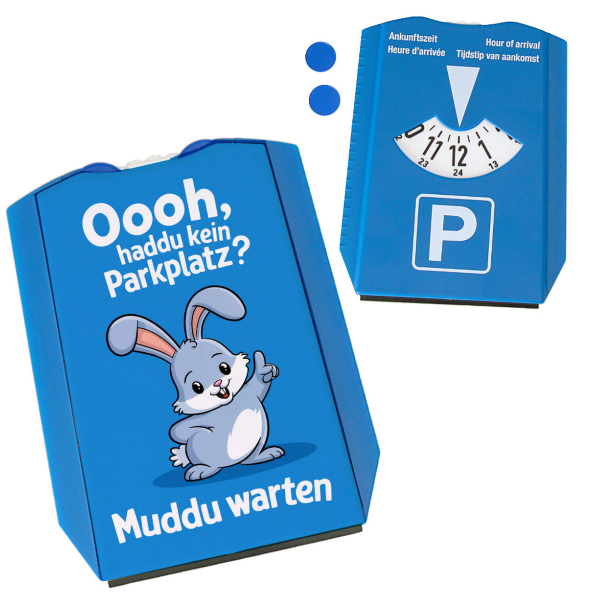 Muddu warten Cartoon-Hase Parkscheibe