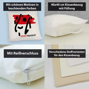 Kunstbanause Kissen für kreative Kunstliebhaber