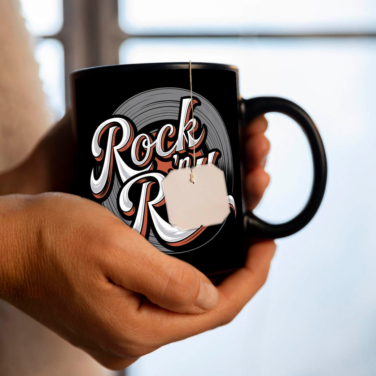 Rock n Roll Schallplatte Tasse