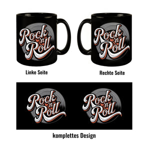 Rock n Roll Schallplatte Tasse