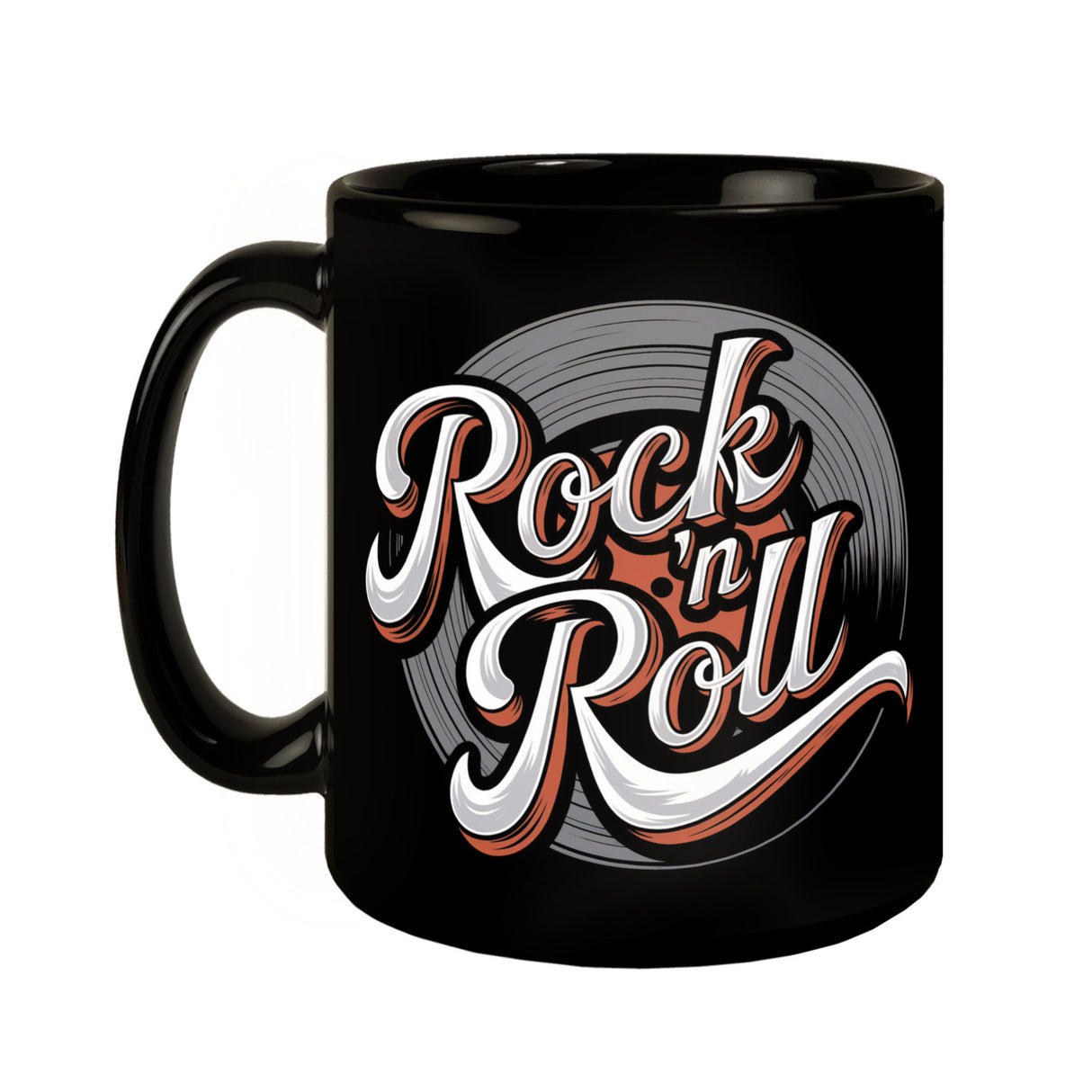 Rock n Roll Schallplatte Tasse